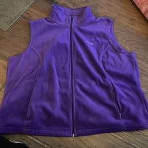Columbia purple fleece vest - women’s 3x -plus size